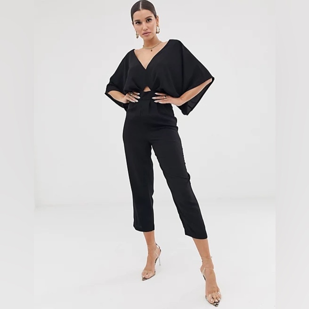 NWT ASOS DESIGN jumpsuit with kimono sleeve and peg leg - size 2
